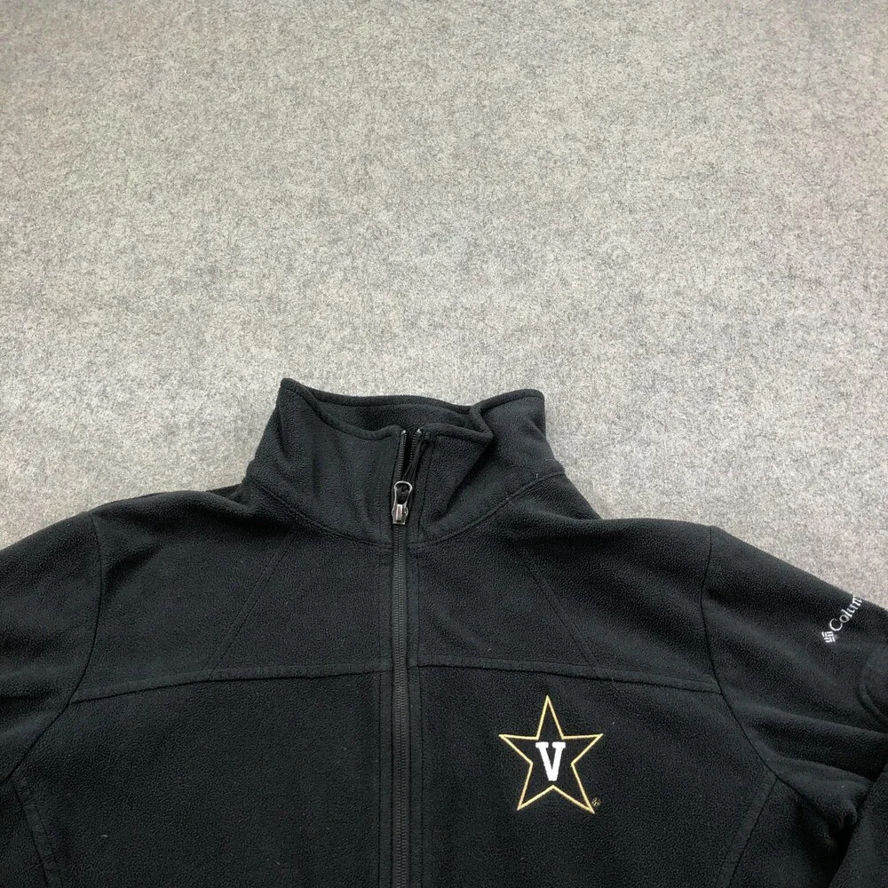 Vanderbilt Commodores Jacket Womens Large Black NCAA Football Columbia Fleece